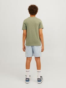 Jack & Jones Nadruk T-shirt Dla chłopców -Oil Green - 12258234