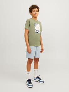 Jack & Jones Poikien Painettu T-paita -Oil Green - 12258234