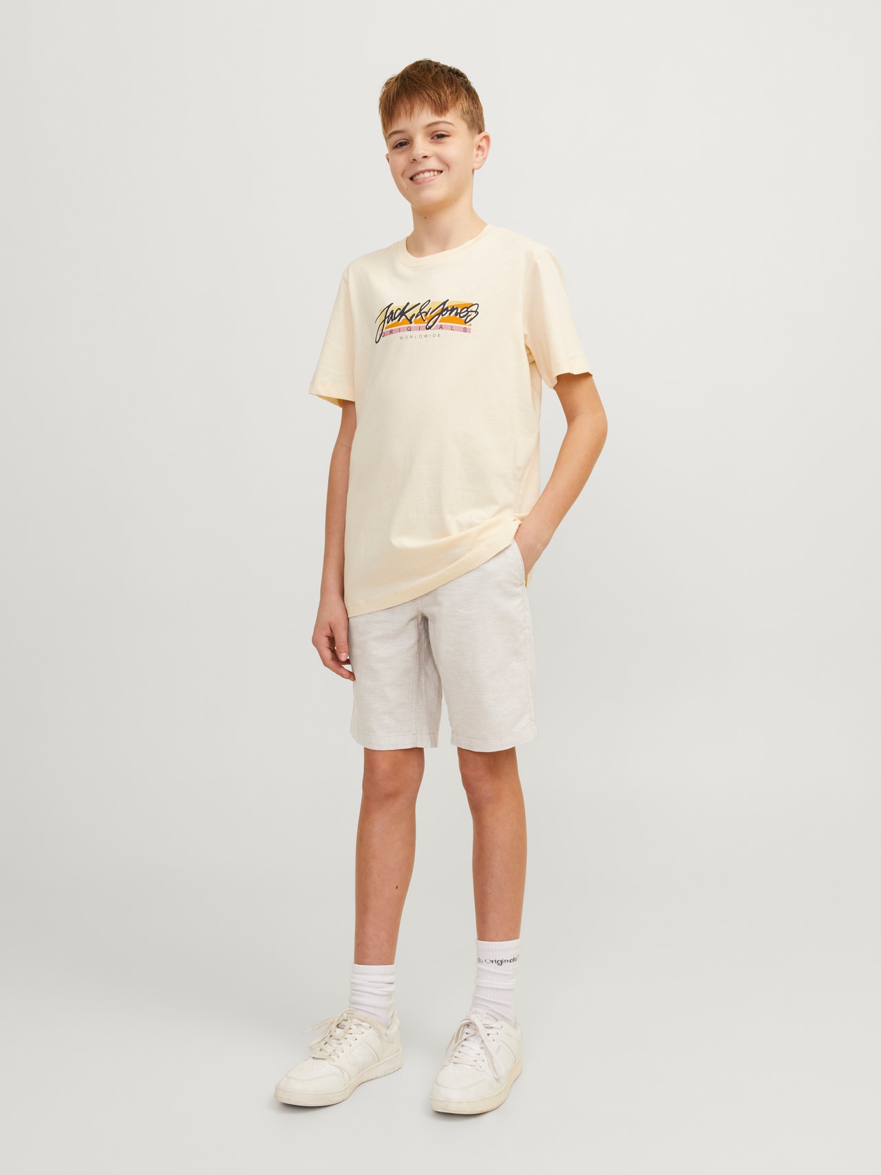 Jack & Jones Regular Fit Regular fit Šortai For boys -Crockery - 12258277