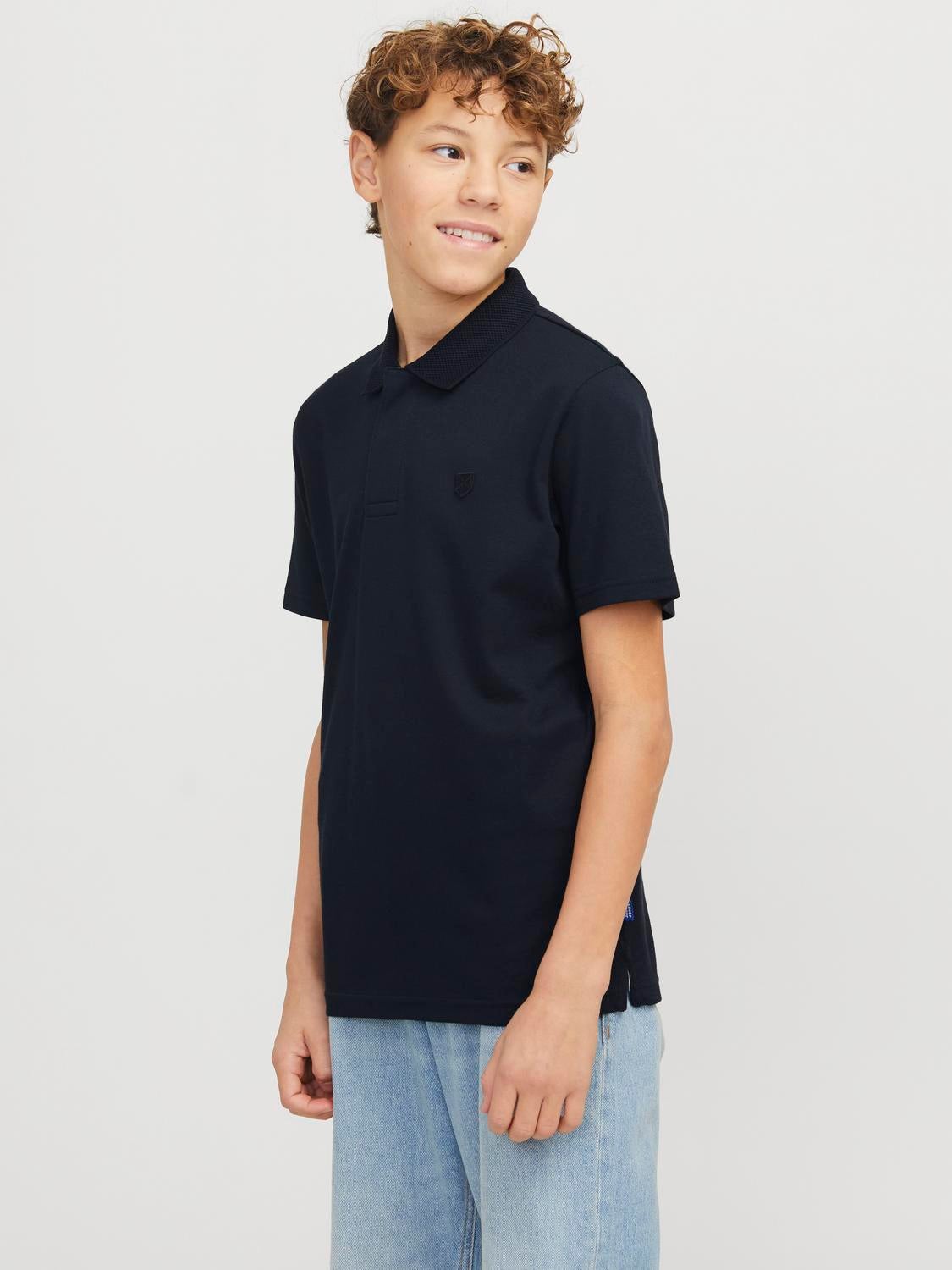 Einfarbig Poloshirt Junior