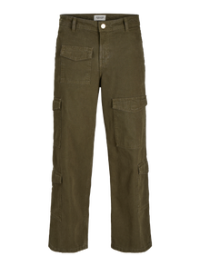 Jack & Jones Plačios klešnės Cargo kelnės -Olive Night - 12258307