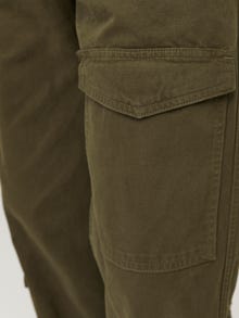 Jack & Jones Plačios klešnės Cargo kelnės -Olive Night - 12258307