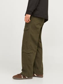 Jack & Jones Plačios klešnės Cargo kelnės -Olive Night - 12258307
