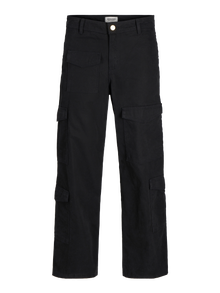 Jack & Jones Plačios klešnės Cargo kelnės -Black - 12258307