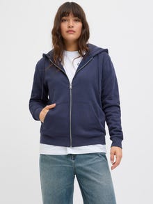 JJXX JXABBIE Hoodie med blixtlås -Naval Academy - 12258320