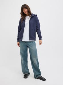 JJXX JXABBIE Hoodie med blixtlås -Naval Academy - 12258320