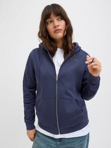 JJXX JXABBIE Hoodie med blixtlås -Naval Academy - 12258320