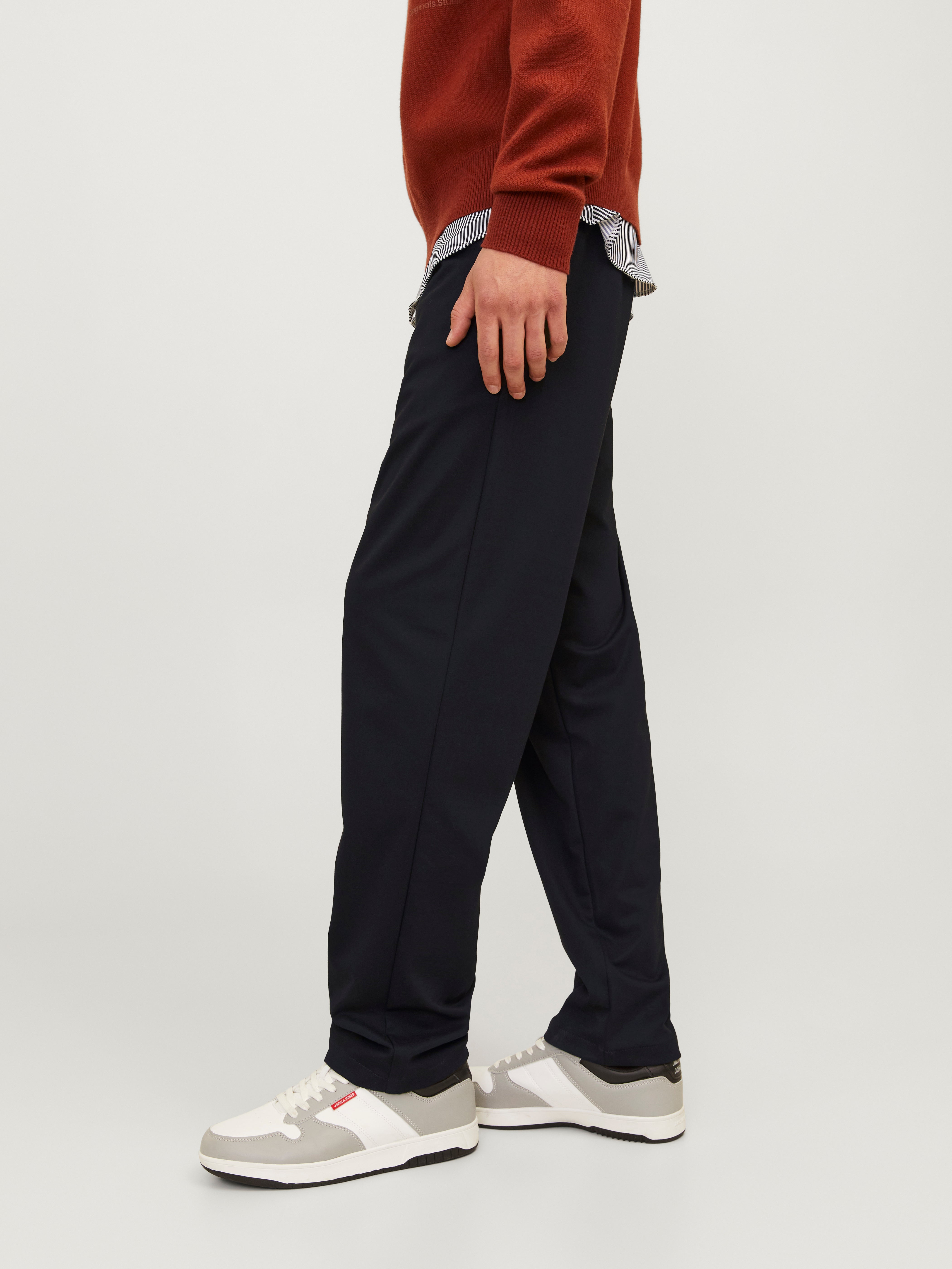 Relaxed Fit Klassische Hose | Schwarz | Jack & Jones®