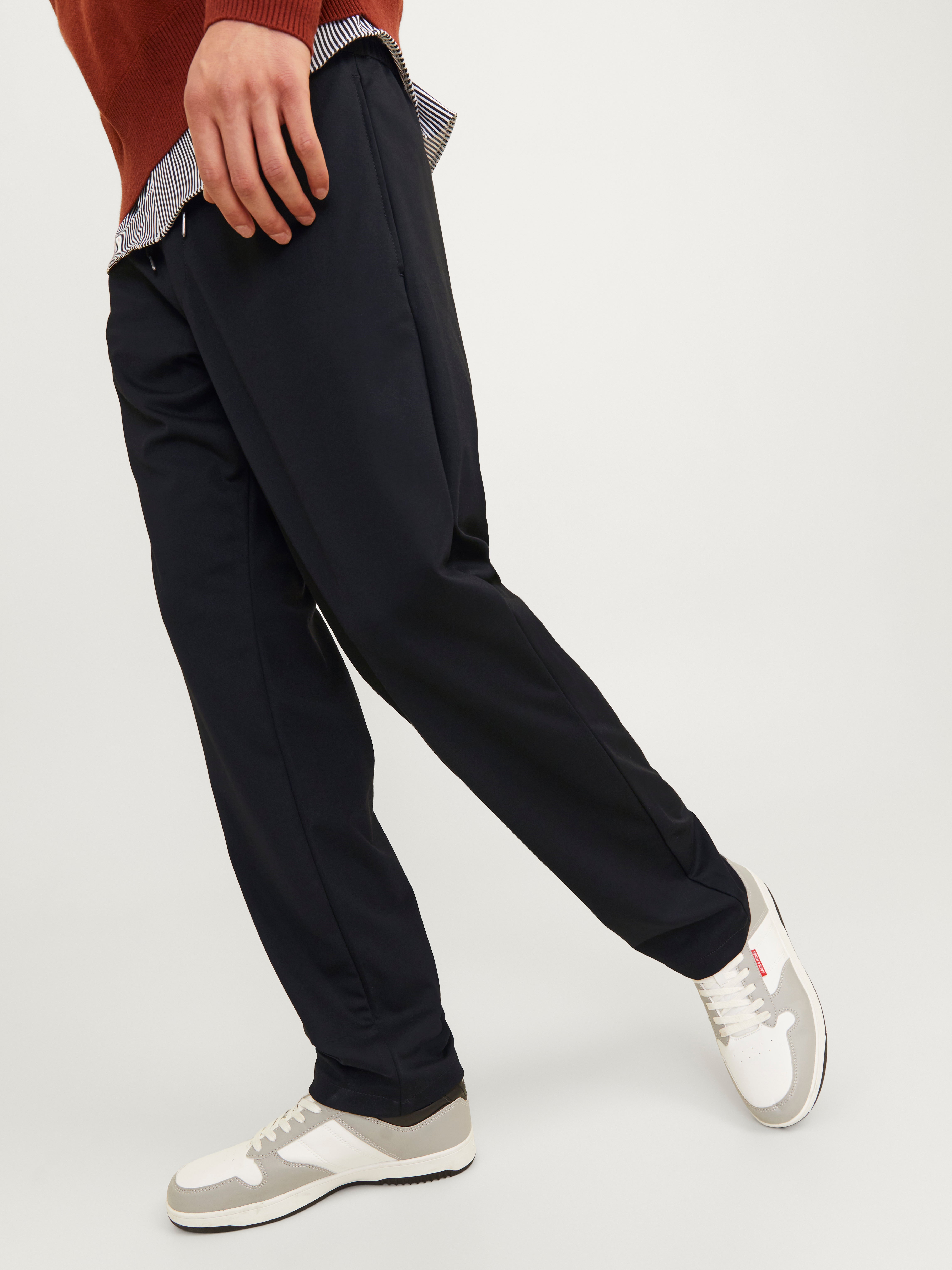 Relaxed Fit Klassische Hose | Schwarz | Jack & Jones®