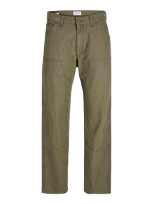 Jack & Jones Pantalon 5 poches Loose Fit -Olive Night - 12258362