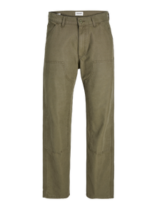 Jack & Jones Pantalones con 5 bolsillos Loose Fit -Olive Night - 12258362