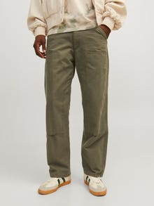 Jack & Jones Pantalones con 5 bolsillos Loose Fit -Olive Night - 12258362