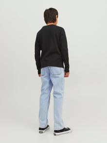 Jack & Jones JJICHRIS JJPAINTER MF 491 Relaxed Fit Jeans For boys -Blue Denim - 12258378