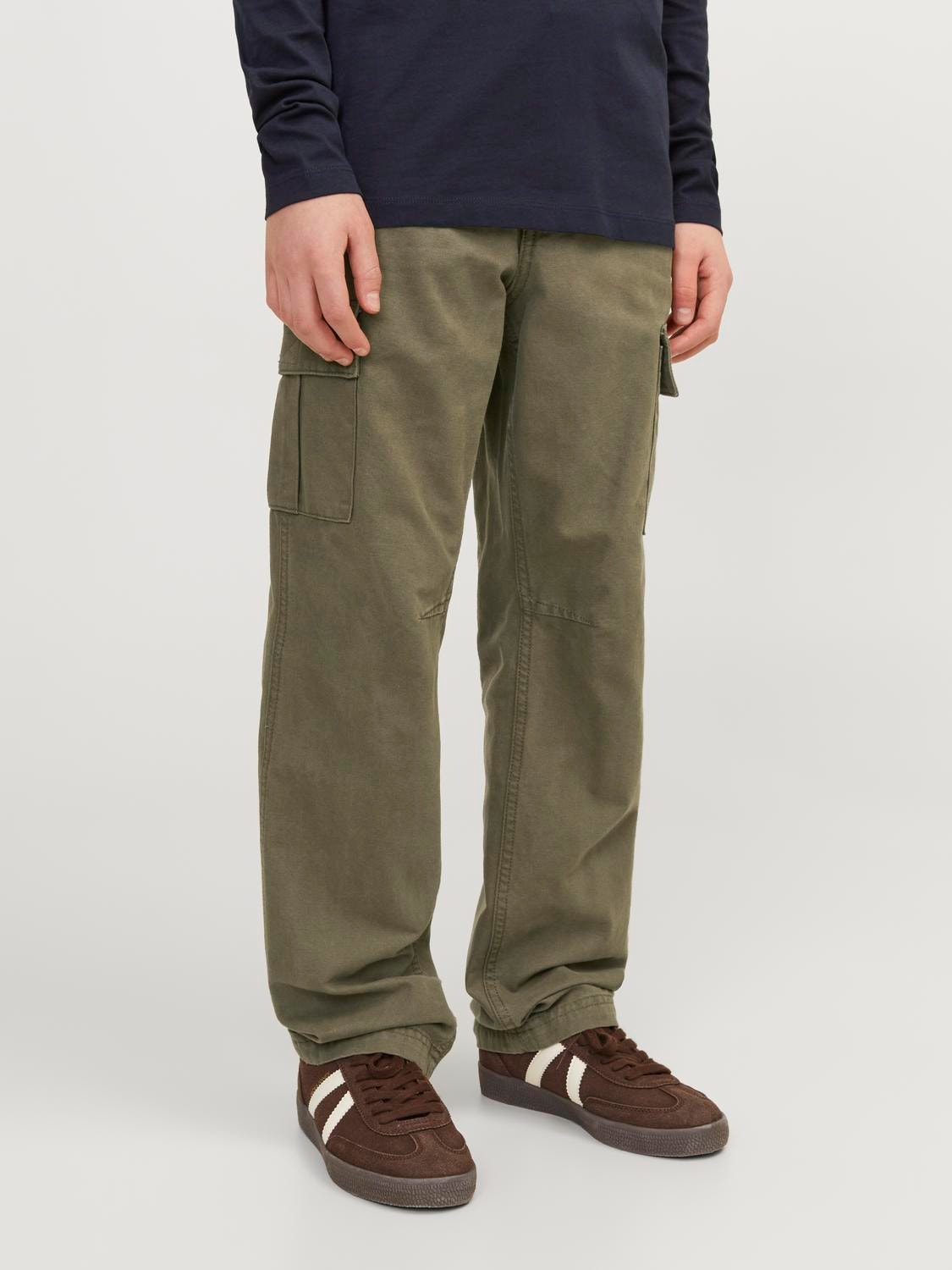 Jack & Jones Cargo trousers For boys -Olive Night - 12258383