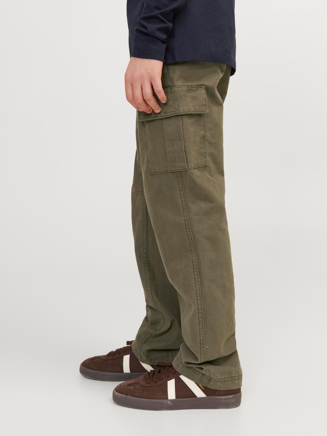 Jack & Jones Cargo trousers For boys -Olive Night - 12258383