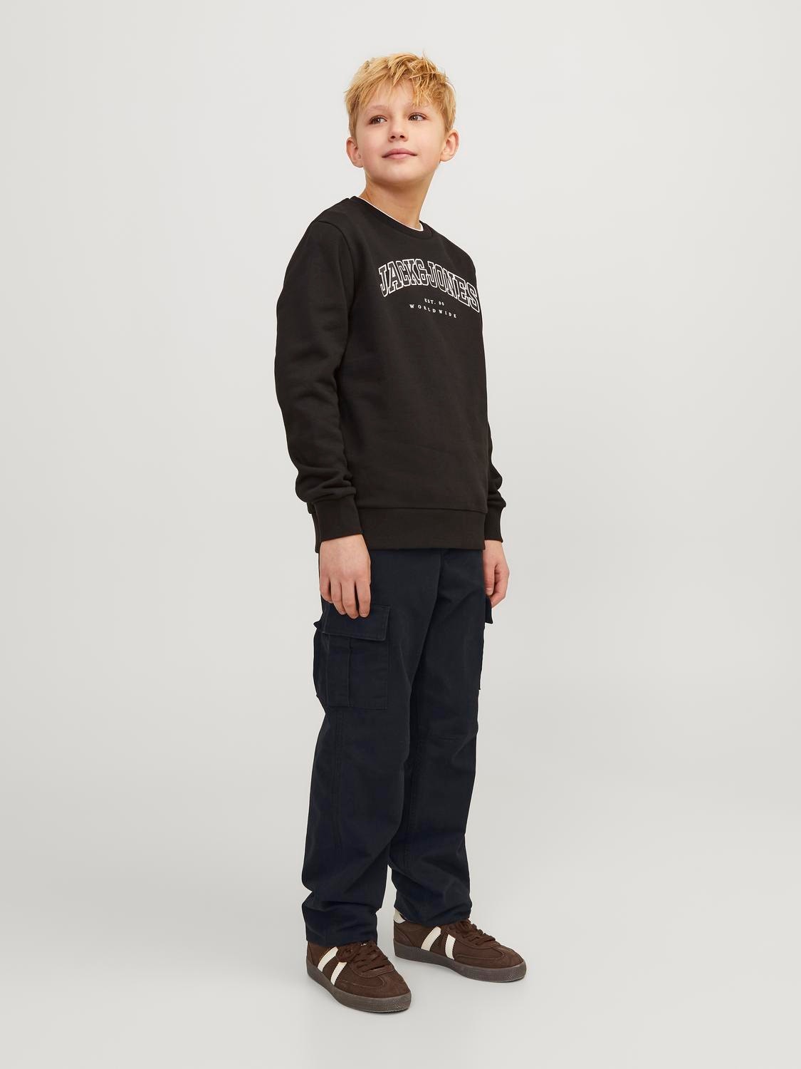 Jack & Jones Cargo broek Voor jongens -Black - 12258383