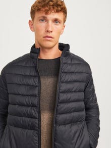 Jack & Jones Με ψηλό όρθιο γιακά Μανσέτες με ελαστικό δέσιμο Καπιτονέ σακάκι -Black - 12258444