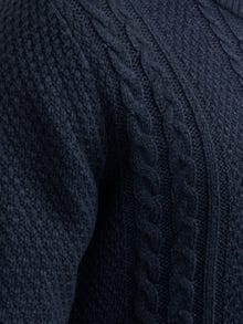 Jack & Jones Einfarbig Strickpullover -Sky Captain - 12258480