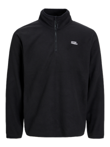 Jack & Jones Logotyp Sweatshirt i fleece -Black - 12258490