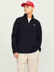 Jack & Jones Logotyp Sweatshirt i fleece -Black - 12258490