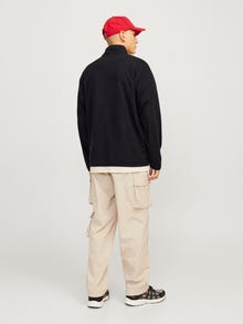 Jack & Jones Logotyp Sweatshirt i fleece -Black - 12258490