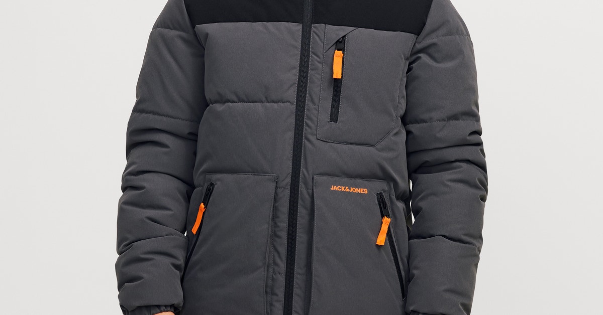 Doudoune Umbro Grise Junior - Modèle Marl - Coupe Loose, Capuche, Poches Zippées - Très Chaude Et Confortable