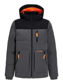 Jack & Jones Pūkinė striukė Mini -Asphalt - 12258548
