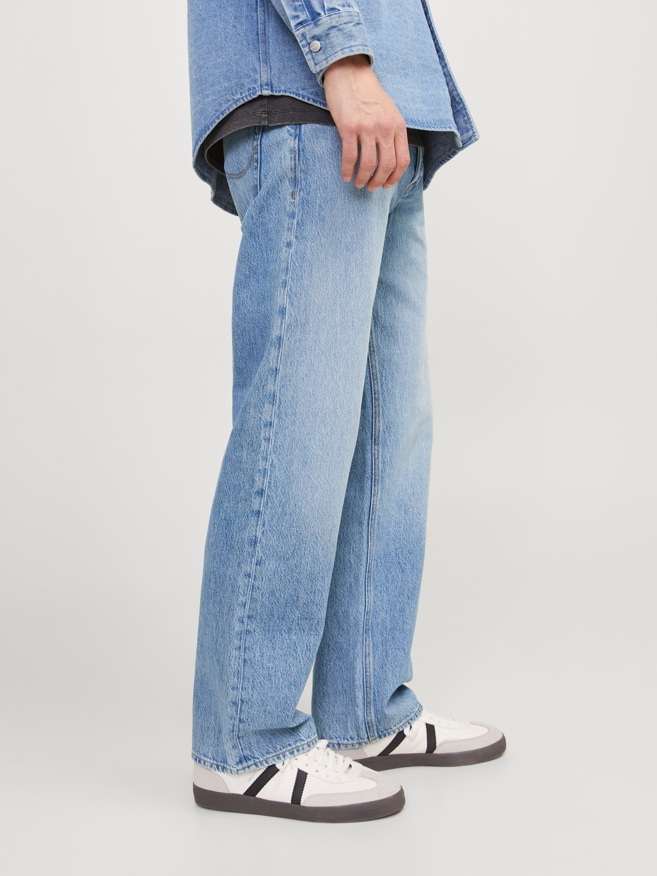 JACK & JONES Mannelijke losse pasvorm JJIEDDIE JJWORKER MF 309 NOOS losjes gesneden, Denim Blauw, 32W / 32L JACK & JONES Mannelijke losse pasvorm JJIEDDIE JJWORKER MF 309 NOOS losjes gesneden, Denim Blauw, 32W / 32L