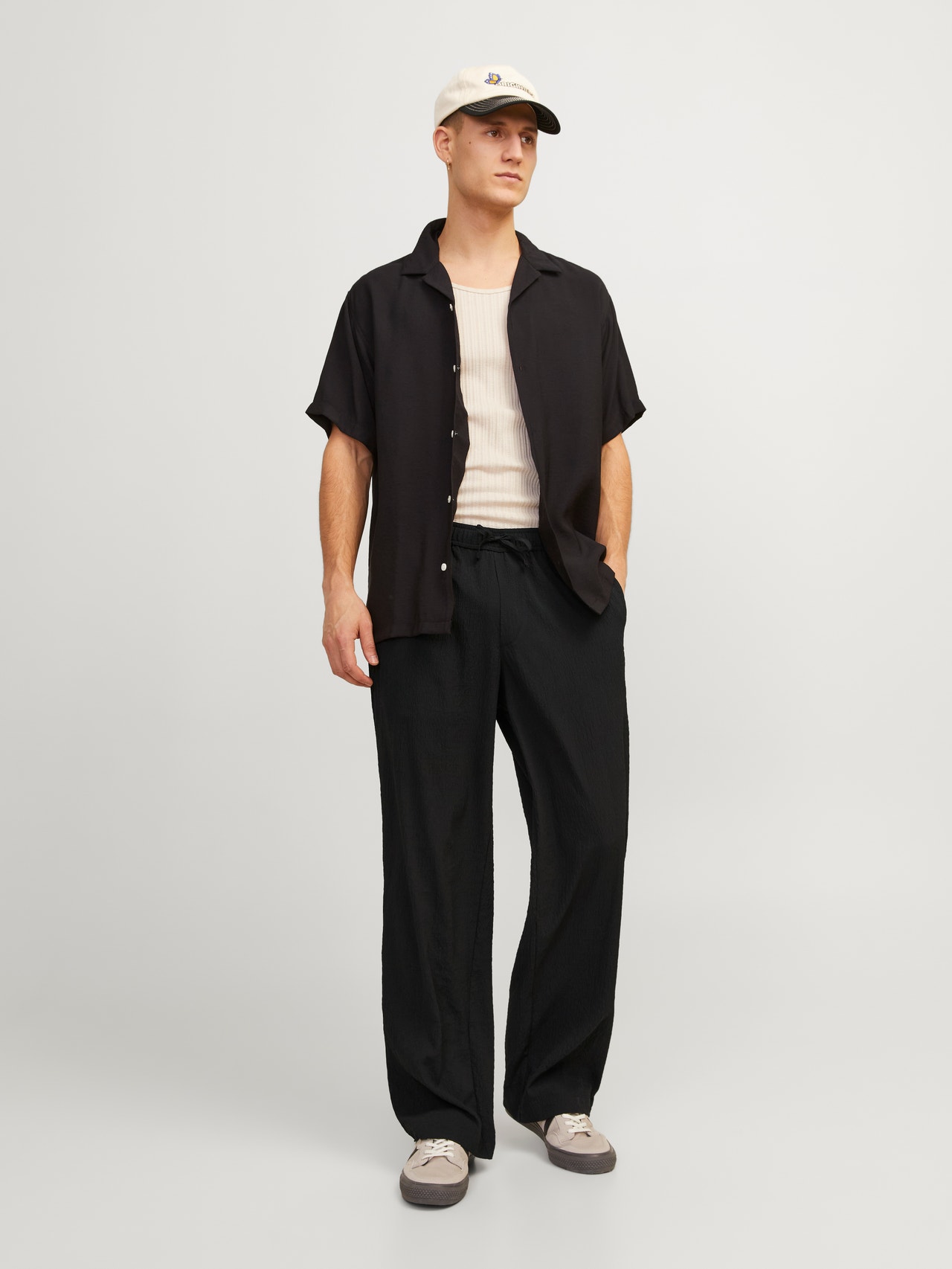 Jack & Jones Wide Fit Classic trousers -Black - 12258597