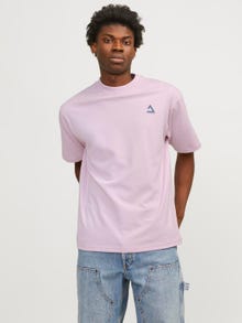 Jack & Jones Nyomott mintás Környak Trikó -Winsome Orchid - 12258622