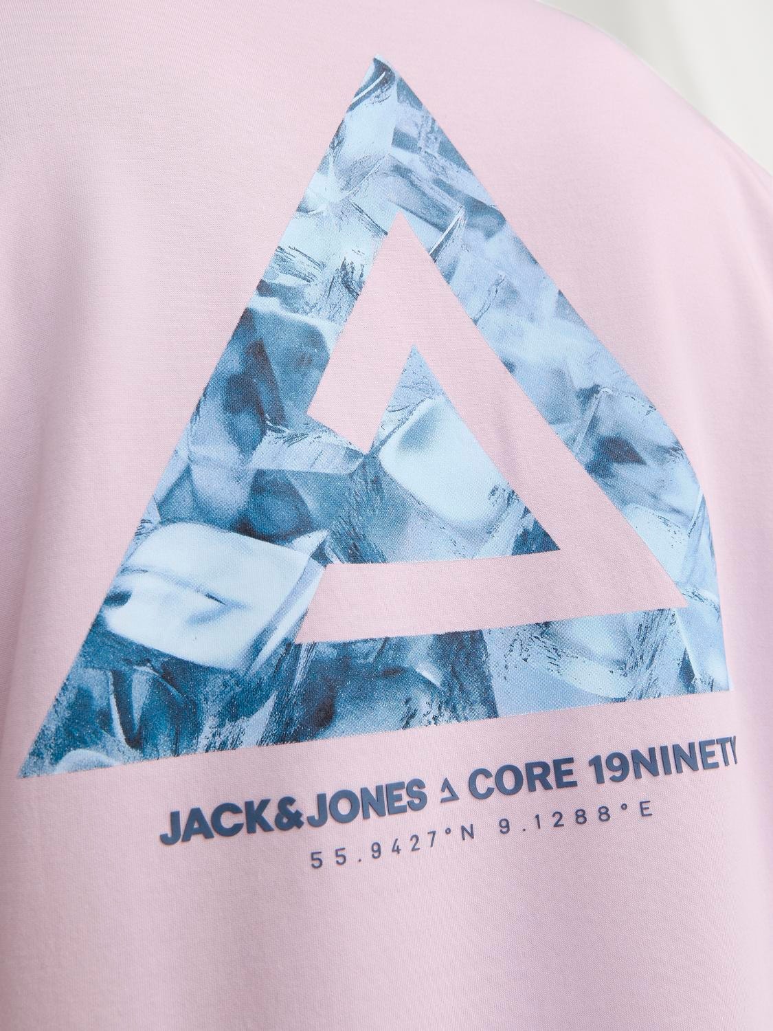Jack & Jones Printet Crew neck T-shirt -Winsome Orchid - 12258622