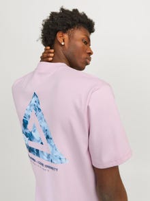 Jack & Jones Printed Crew neck T-shirt -Winsome Orchid - 12258622