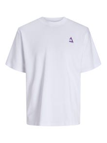 Jack & Jones Trykk O-hals T-skjorte -White - 12258622