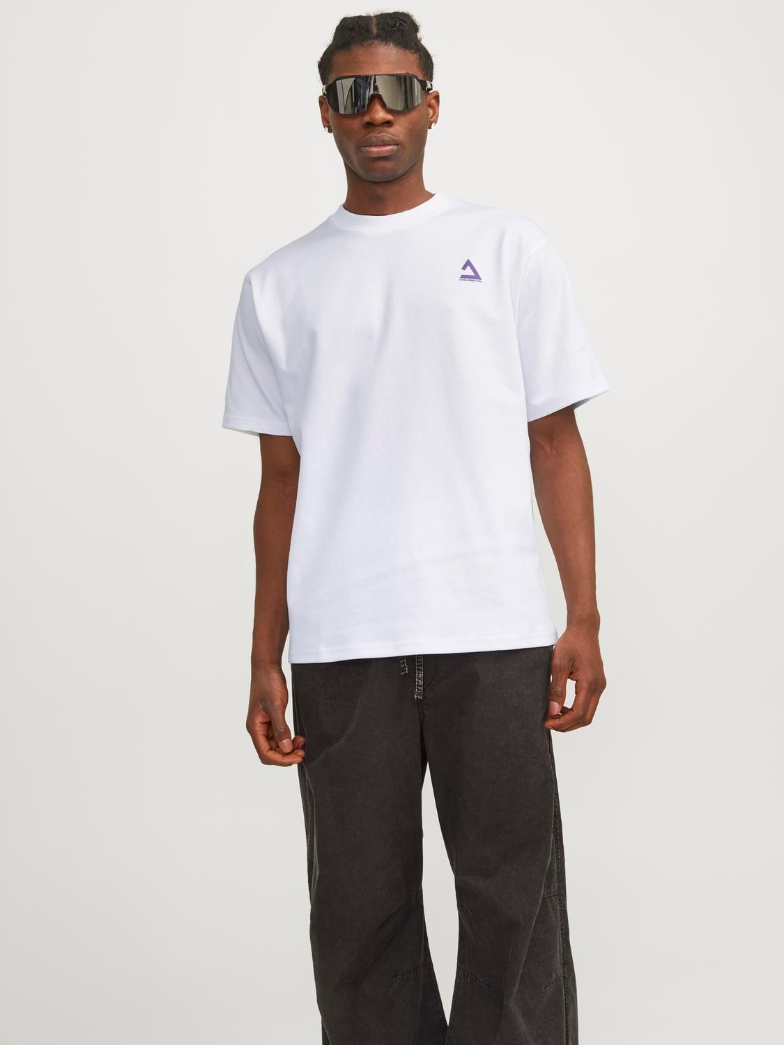 Jack & Jones Gedruckt Rundhals T-shirt -White - 12258622