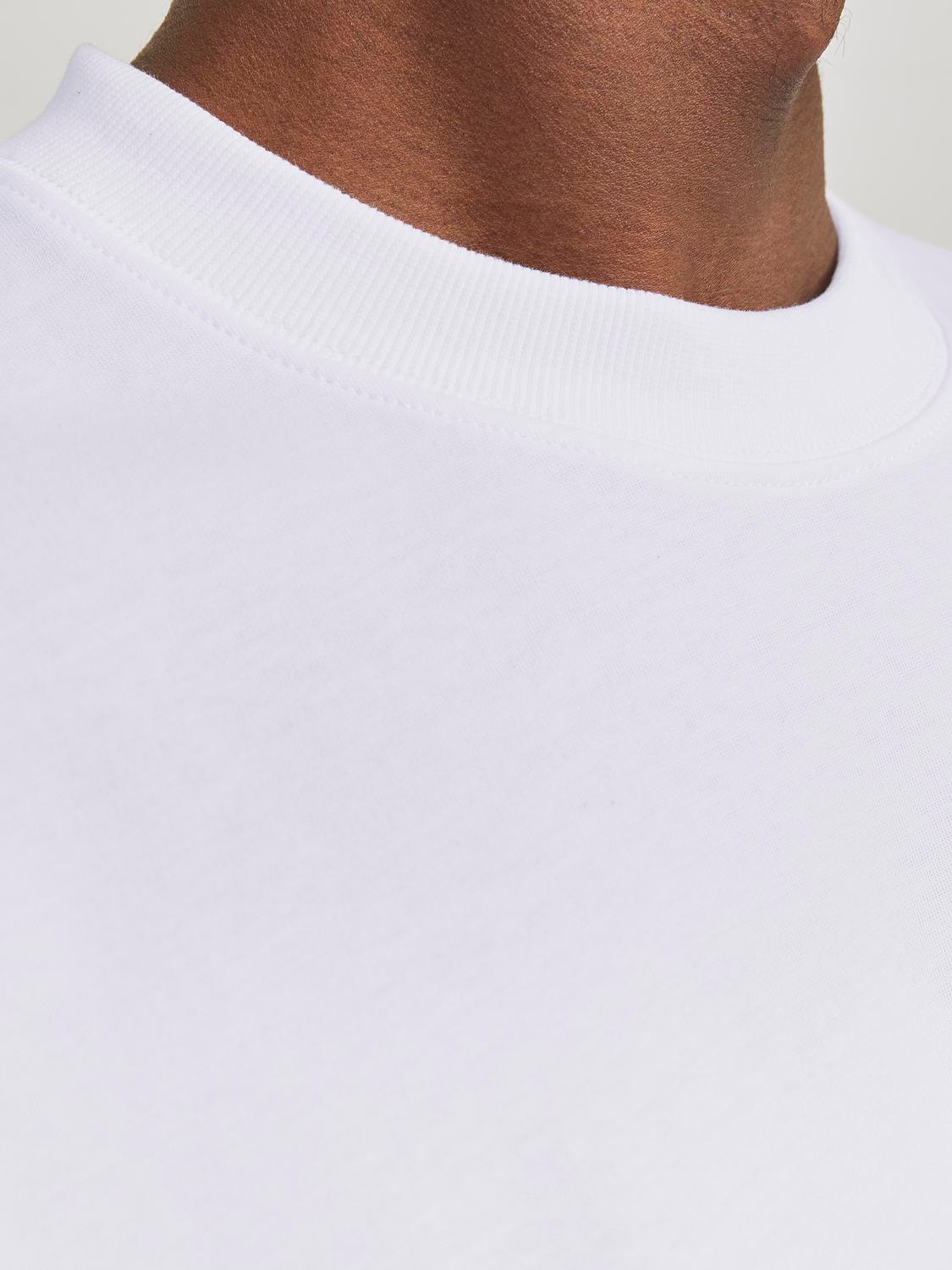 Jack & Jones Printed Crew neck T-shirt -White - 12258622