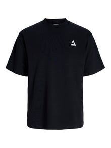 Jack & Jones Printed Crew neck T-shirt -Black - 12258622