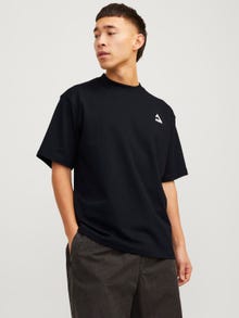 Jack & Jones T-shirt Estampar Decote Redondo -Black - 12258622