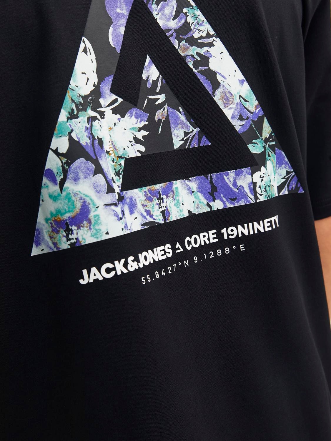 Jack & Jones Bedrukt Ronde hals T-shirt -Black - 12258622