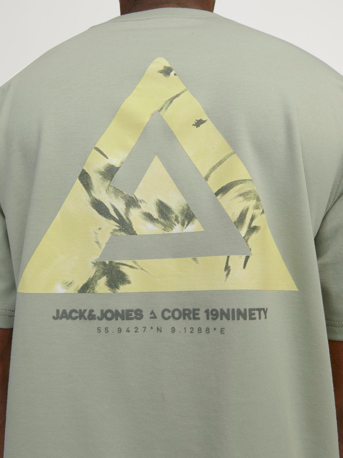 Jack & Jones Bedrukt Ronde hals T-shirt -Desert Sage - 12258622