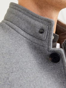 Jack & Jones Płaszcz wełniany -Light Grey Melange - 12258672