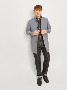 Jack & Jones Płaszcz wełniany -Light Grey Melange - 12258672