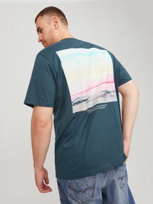 Jack & Jones Plus Size Camiseta Estampado -Magical Forest - 12258772