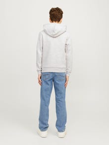 Jack & Jones Hoodie Logo Junior -White Melange - 12258823