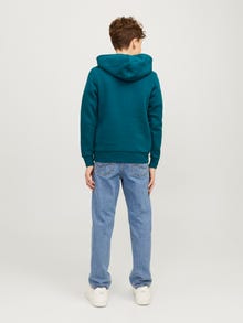 Jack & Jones Logo Hoodie Junior -Deep Teal - 12258823