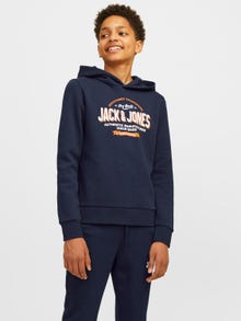 Jack & Jones Logo Hoodie Mini -Navy Blazer - 12258824