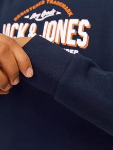 Jack & Jones Logotipas Megztinis su gobtuvu Mini -Navy Blazer - 12258824