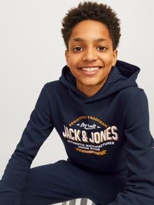 Jack & Jones Logo Hættetrøje Mini -Navy Blazer - 12258824