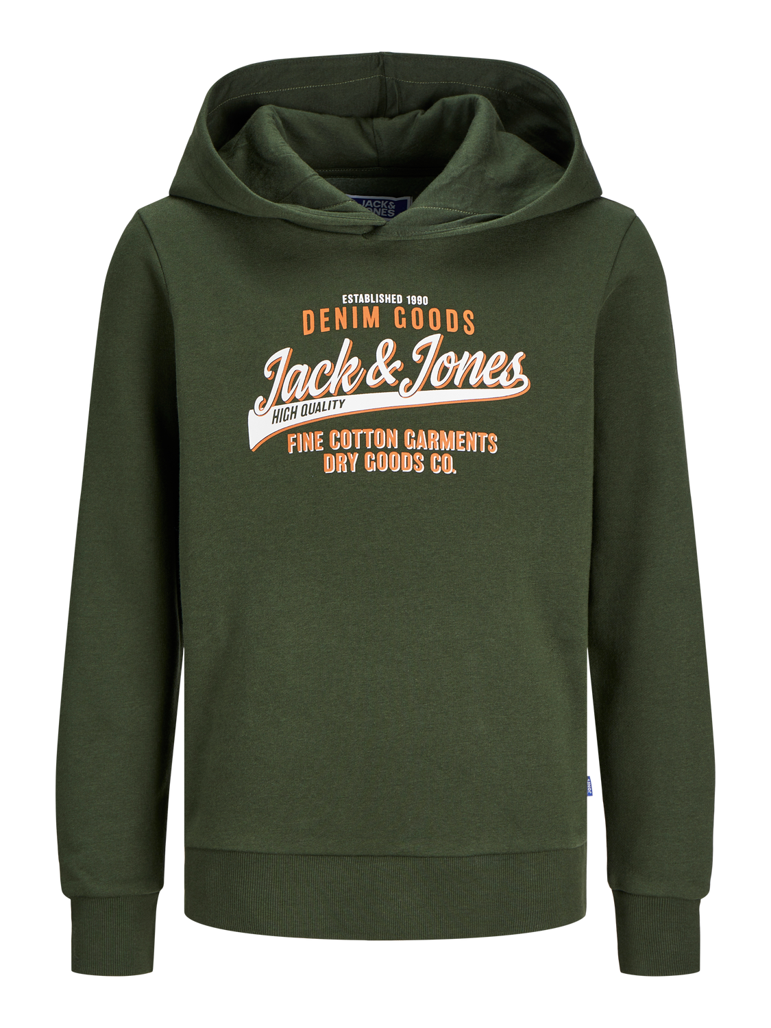 Jack & Jones Logo Mikina s kapucí Mini -Kombu Green - 12258824