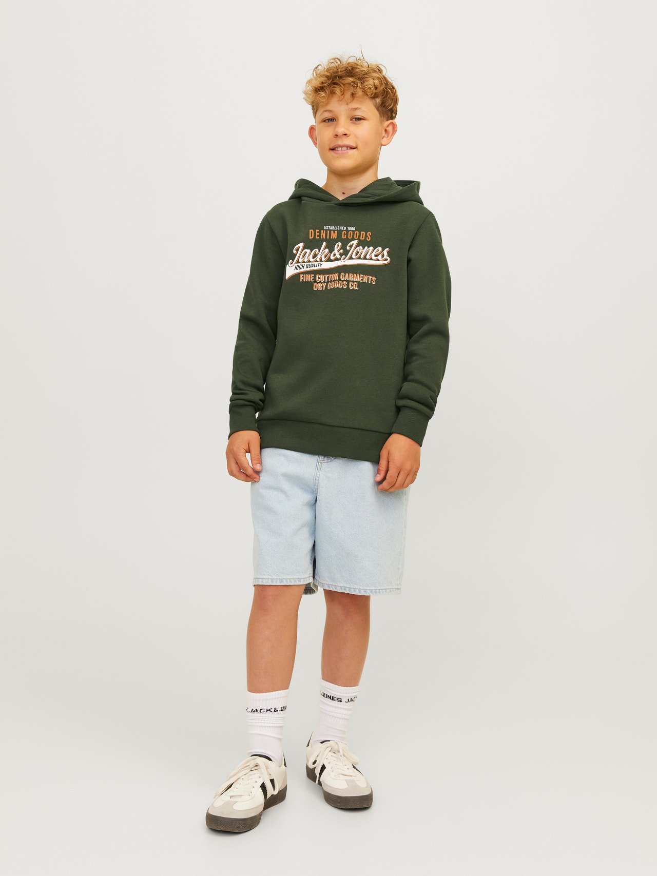 Jack & Jones Logo Hættetrøje Mini -Kombu Green - 12258824