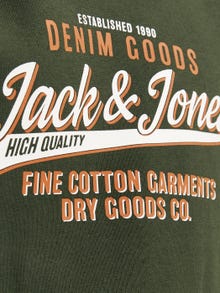 Jack & Jones Hoodie Logo Mini -Kombu Green - 12258824
